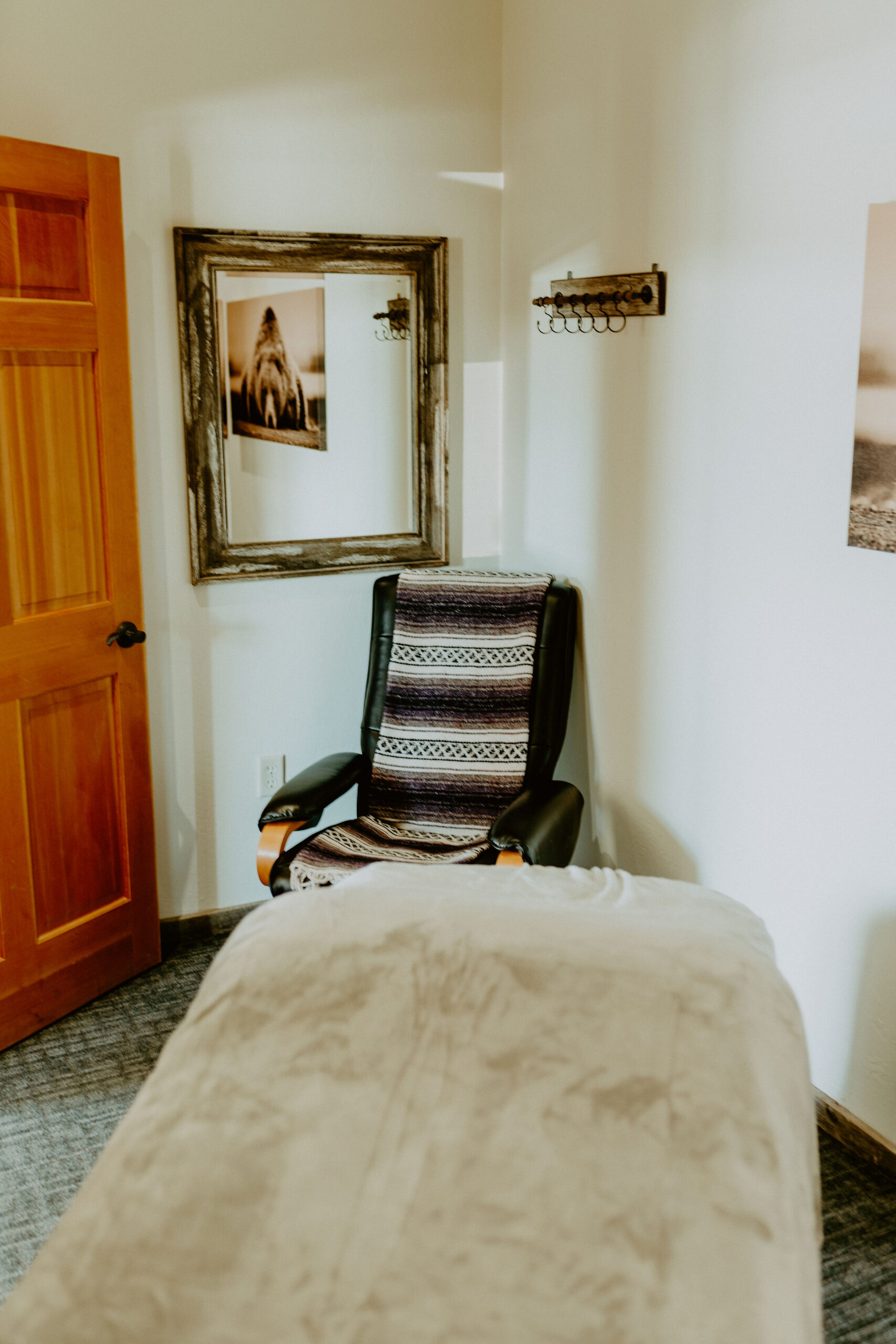 Chiropractic massage room at Windy Ridge Chiropractic