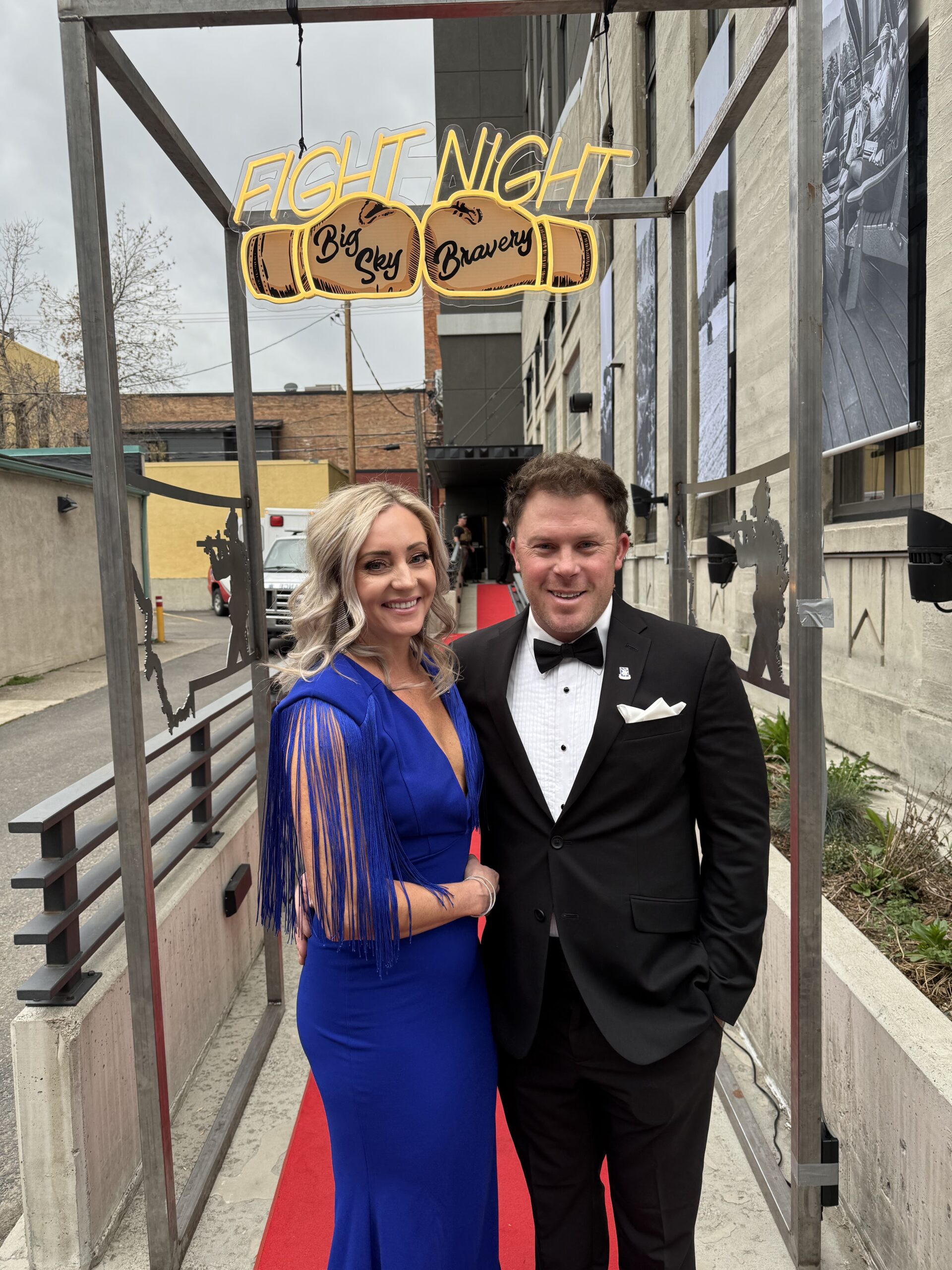 Nichole Wambsgans and her husband Mike at a Big Sky Bravery event supporting veterans